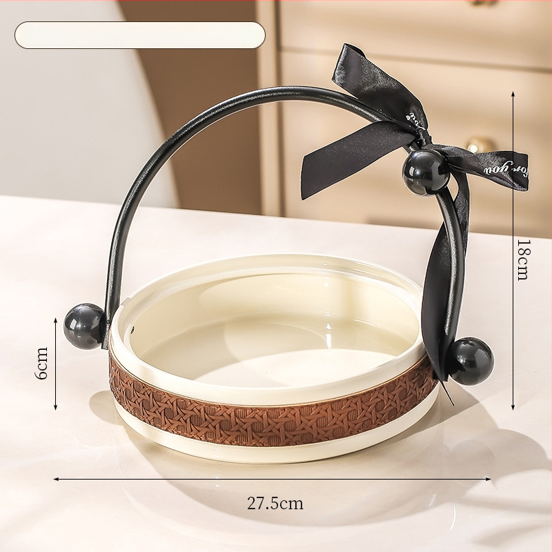 Чиния за плодове от порцелан, Happy bar, скандинавски стил, прост стил, първокласно качество