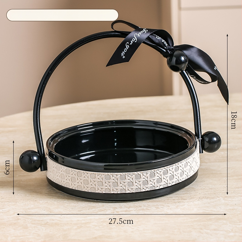 Чиния за плодове от порцелан, Happy bar, скандинавски стил, прост стил, първокласно качество