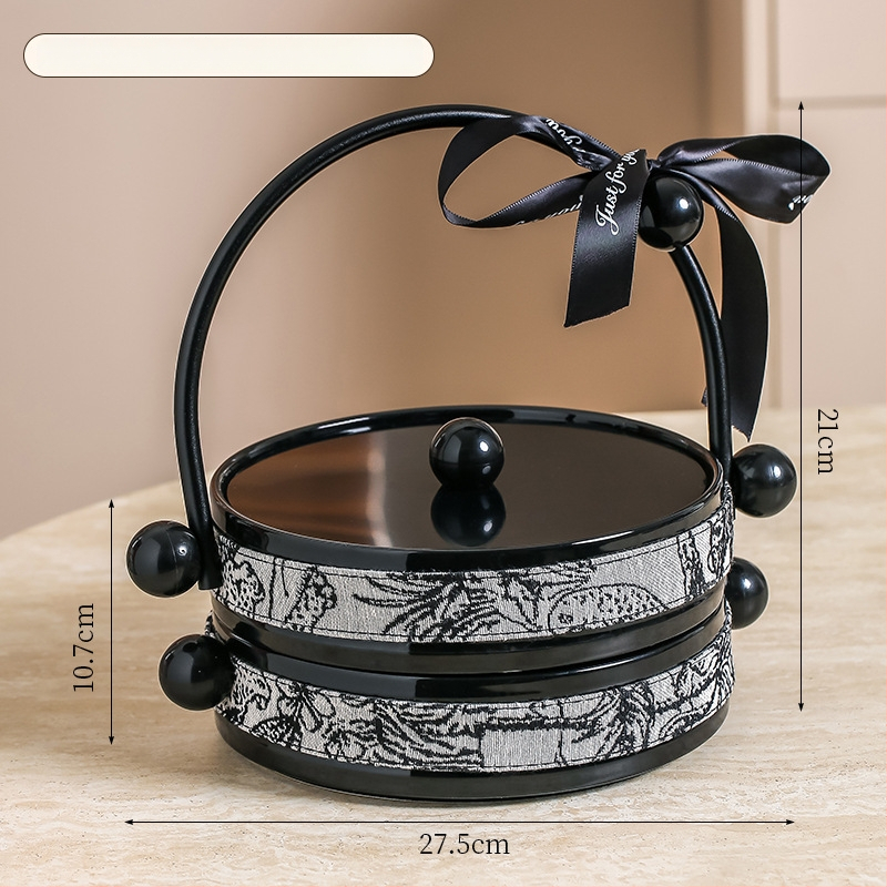 Чиния за плодове от порцелан, Happy bar, скандинавски стил, прост стил, първокласно качество