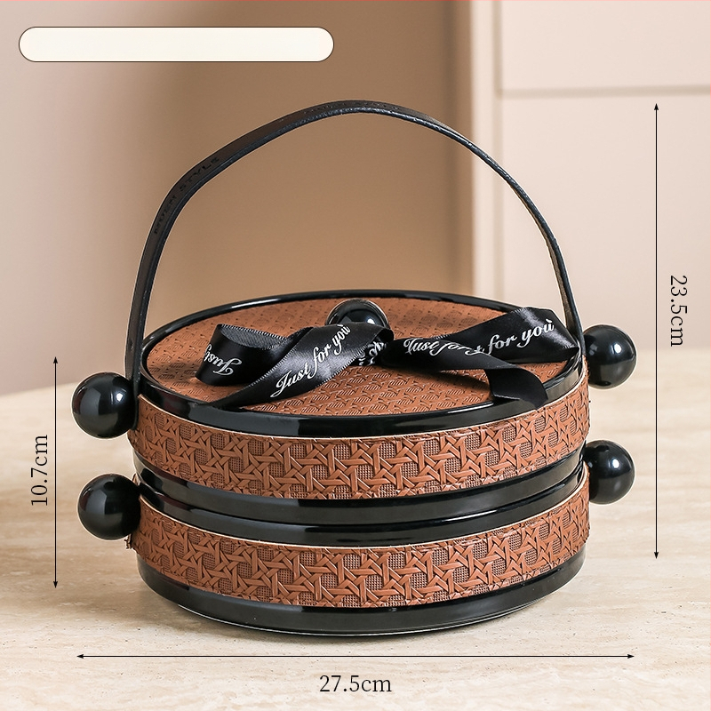 Чиния за плодове от порцелан, Happy bar, скандинавски стил, прост стил, първокласно качество