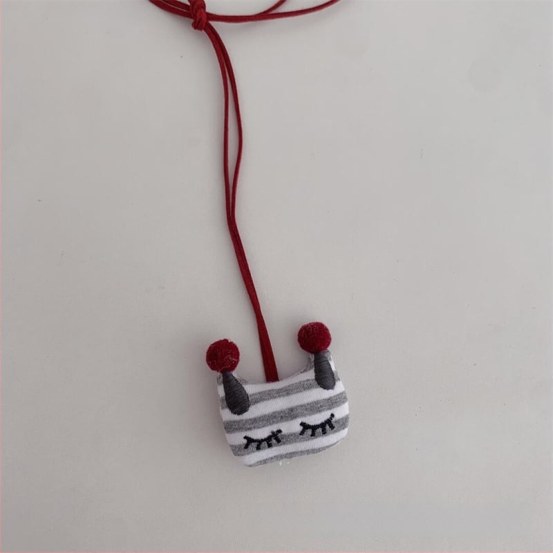 Gyerekeknek készült nyaklánc - kézzel készített, textil, rajzfilm stílus