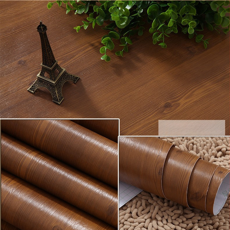 PVC стенен стикер - дървесен модел, водоустойчив, самозалепващ, вход