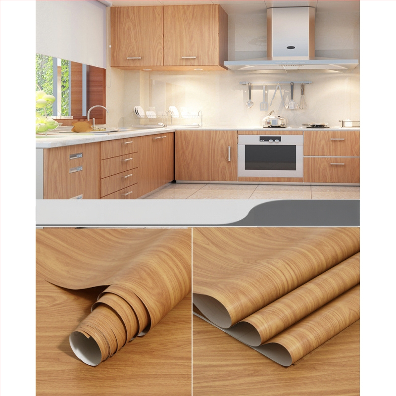 PVC стенен стикер - дървесен модел, водоустойчив, самозалепващ, вход