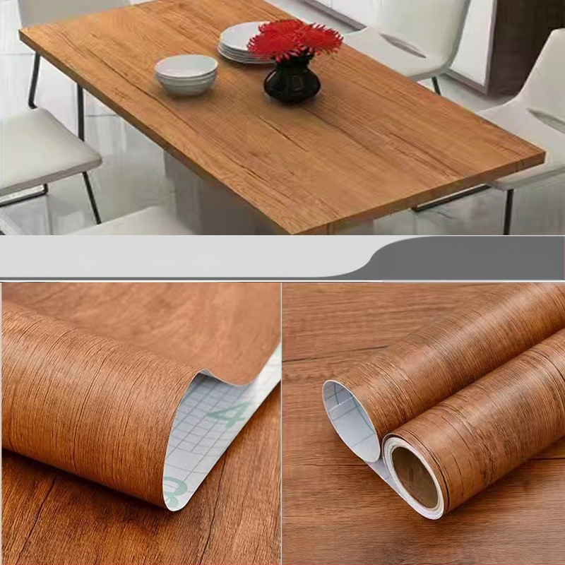 PVC стенен стикер - дървесен модел, водоустойчив, самозалепващ, вход