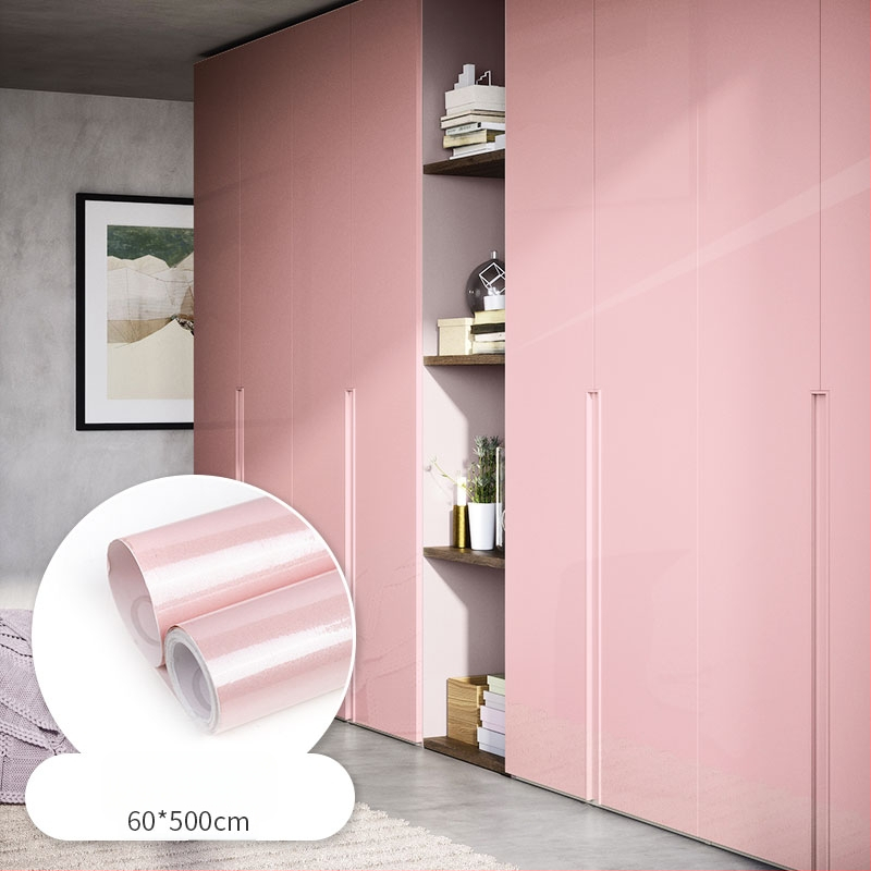 PVC фолио за обновяване на кухненски шкафове и врати — самозалепващ стенен стикер, 1 бр., водоустойчив, стил прост и модерен