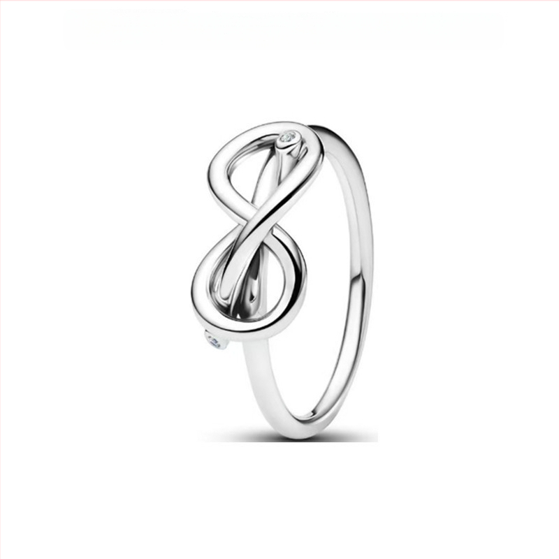 Unisex 925 sidabro žiedas su geometriniu dizainu ir cirkonija, lengvas prabangos stilius