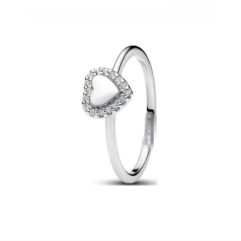 Unisex 925 sidabro žiedas su geometriniu dizainu ir cirkonija, lengvas prabangos stilius