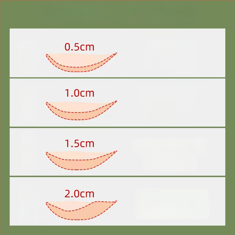 Szilikon melltapasz – gyűjtés, láthatatlan, pánt nélkül; kör alakú mellbimbó forma, átlátszó fényes felület, normál vastagság