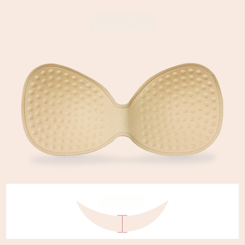 Гъбена едночастова подплата за спортен сутиен — безшевна, дебелееща, дишаща, подчертава формата на бюста