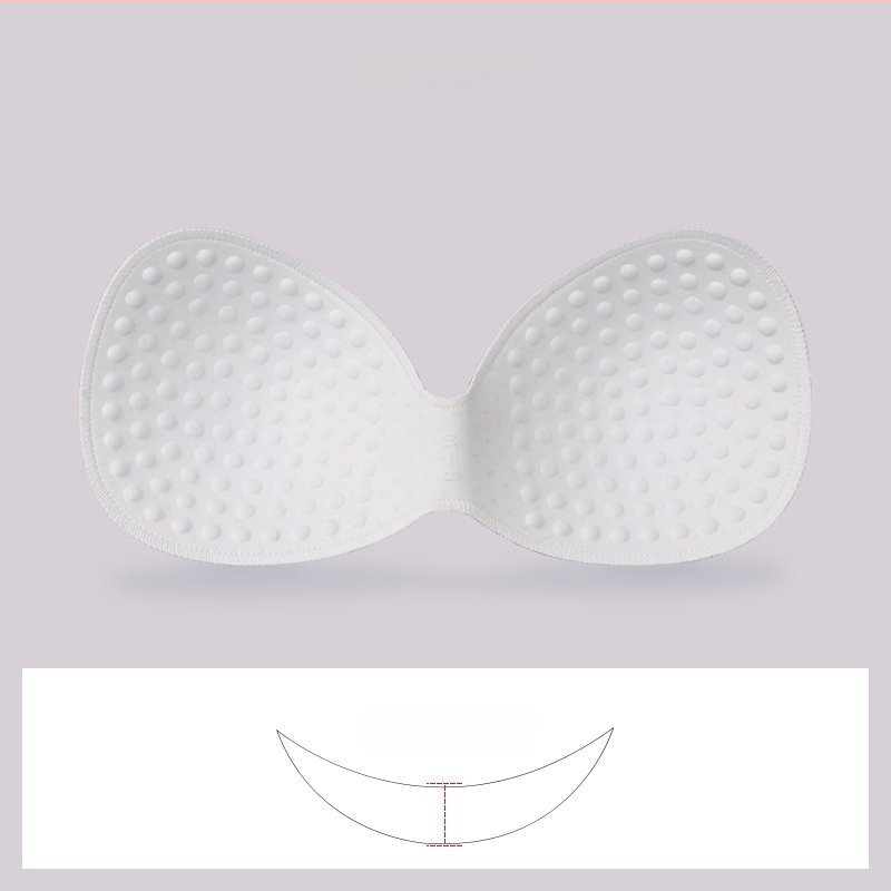 Гъбена едночастова подплата за спортен сутиен — безшевна, дебелееща, дишаща, подчертава формата на бюста
