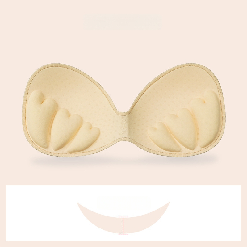 Гъбена едночастова подплата за спортен сутиен — безшевна, дебелееща, дишаща, подчертава формата на бюста