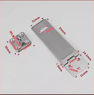 Pin tipo durų užraktas iš nerūdijančio plieno, užrakinimo plokštė, paviršinis montavimas, šiuolaikinis minimalistinis stilius