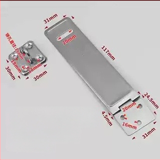 Pin tipo durų užraktas iš nerūdijančio plieno, užrakinimo plokštė, paviršinis montavimas, šiuolaikinis minimalistinis stilius