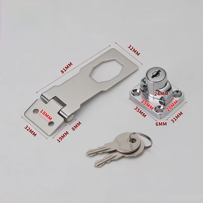 Pin tipo durų užraktas iš nerūdijančio plieno, užrakinimo plokštė, paviršinis montavimas, šiuolaikinis minimalistinis stilius