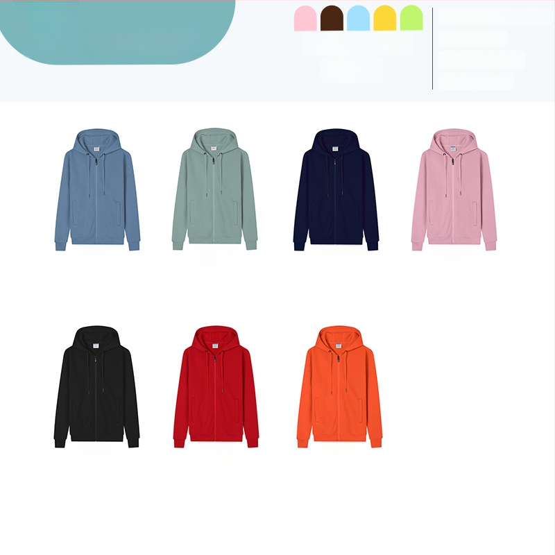 Medvilninis džemperis su gobtuvu, ilgomis rankovėmis, stora medžiaga, pritaikytas logotipo atspaudas klasės uniformai, rudens-žiema