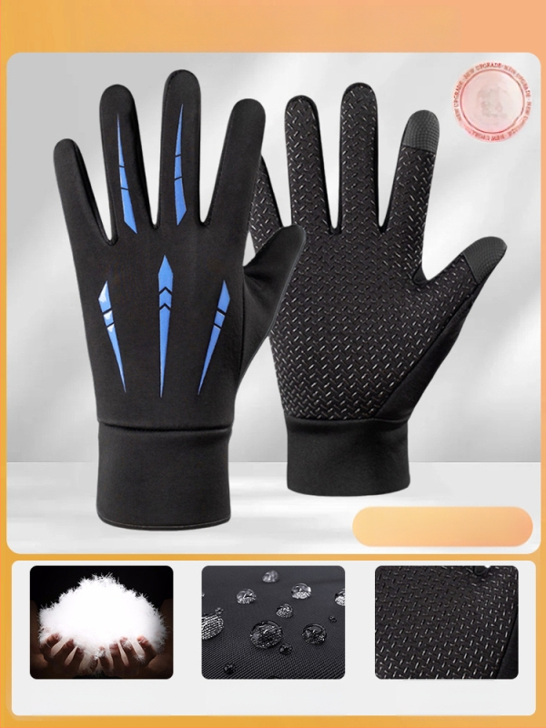 Dviračių pirštinės - unisex, suaugusieji, medžiaga: šilkas su gėlių raštu, raštas 69850, pavasario sezonas