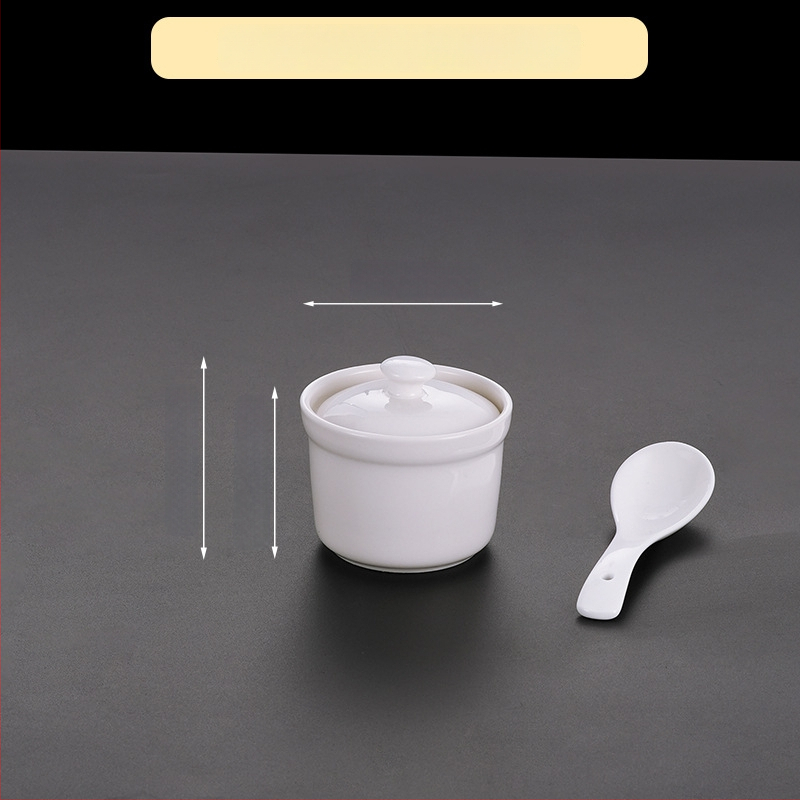 Portselanist kauss hotellidele, kaasaegse minimalistliku disainiga; sobib suppidele, hautistele ja aurutatud munadele; ärikingitus