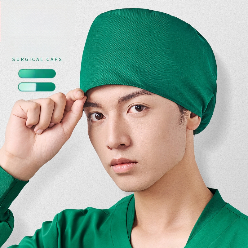 Χειρουργική κάπα από βαμβάκι, unisex, επίπεδη κορυφή, διαπνέουσα και απορροφά τον ιδρώτα