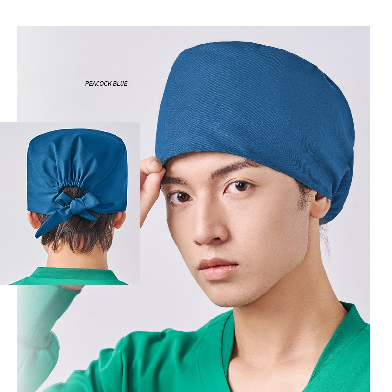 Χειρουργική κάπα από βαμβάκι, unisex, επίπεδη κορυφή, διαπνέουσα και απορροφά τον ιδρώτα