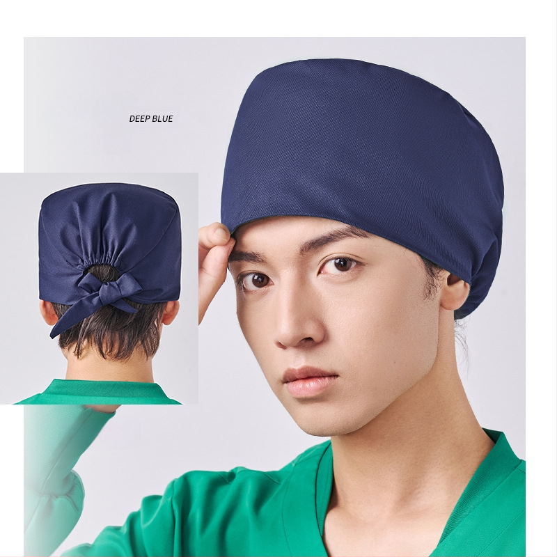 Χειρουργική κάπα από βαμβάκι, unisex, επίπεδη κορυφή, διαπνέουσα και απορροφά τον ιδρώτα