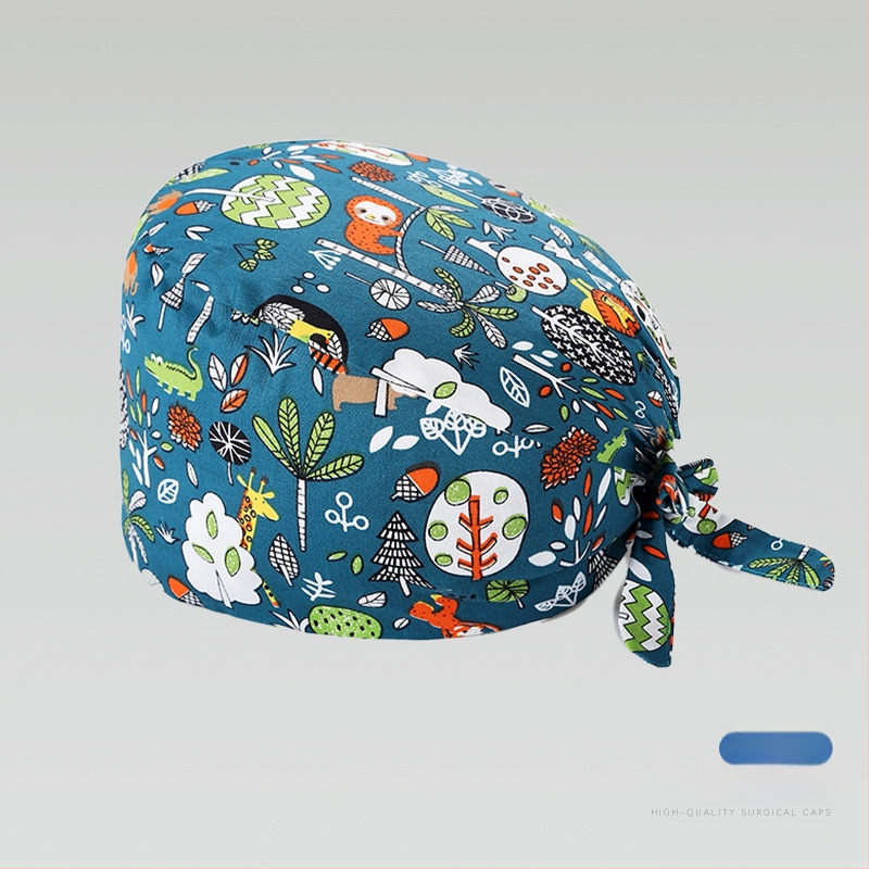 Χειρουργική κάπα από βαμβάκι, unisex, επίπεδη κορυφή, διαπνέουσα και απορροφά τον ιδρώτα