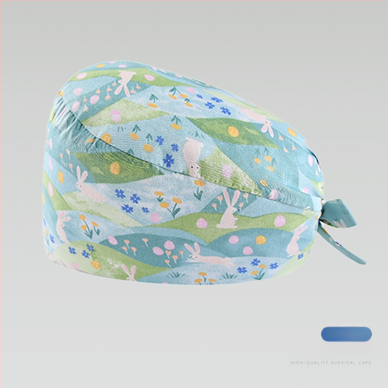 Χειρουργική κάπα από βαμβάκι, unisex, επίπεδη κορυφή, διαπνέουσα και απορροφά τον ιδρώτα