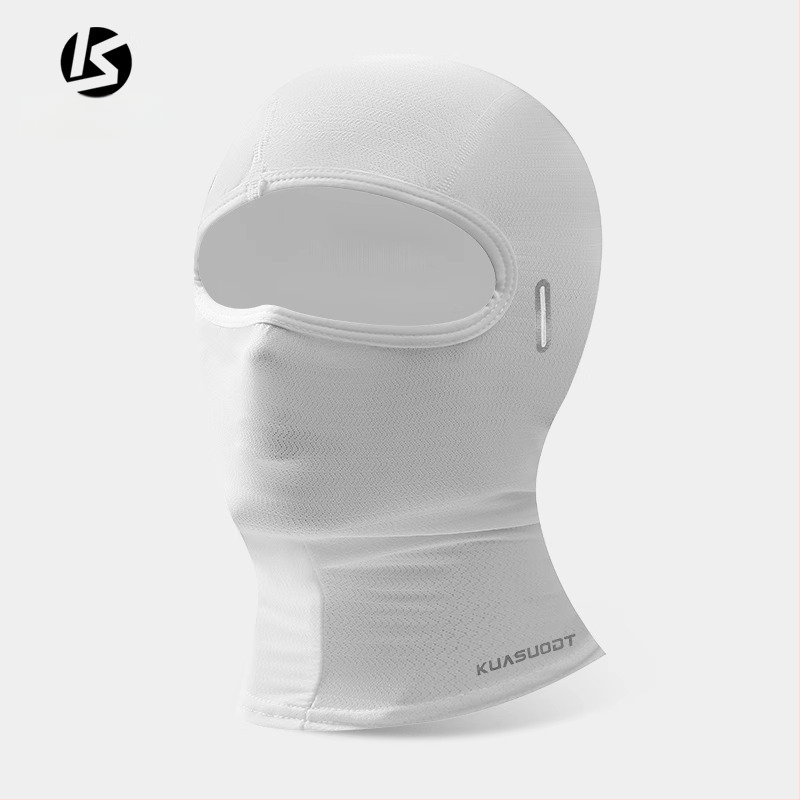 Dviračio kaukė, elastinio veliūro ir ice silk audinys, pilna veido apsauga nuo saulės, kvėpuojanti, unisex, prekinis ženklas Kuasuodt / Cross Speed Sports
