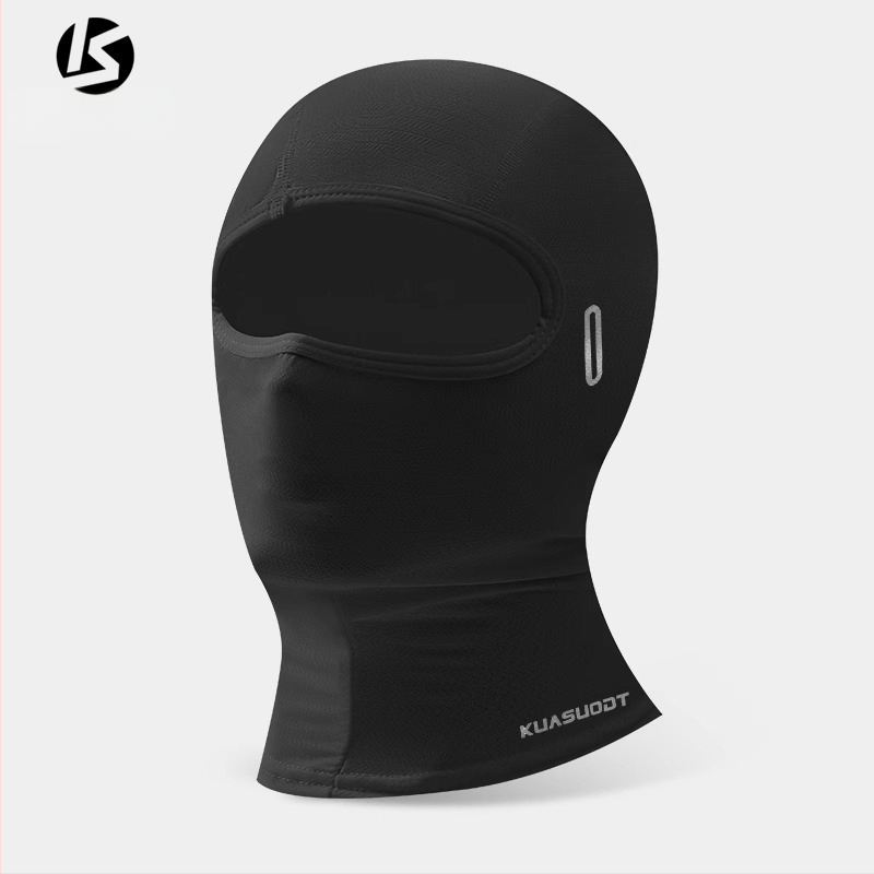 Dviračio kaukė, elastinio veliūro ir ice silk audinys, pilna veido apsauga nuo saulės, kvėpuojanti, unisex, prekinis ženklas Kuasuodt / Cross Speed Sports