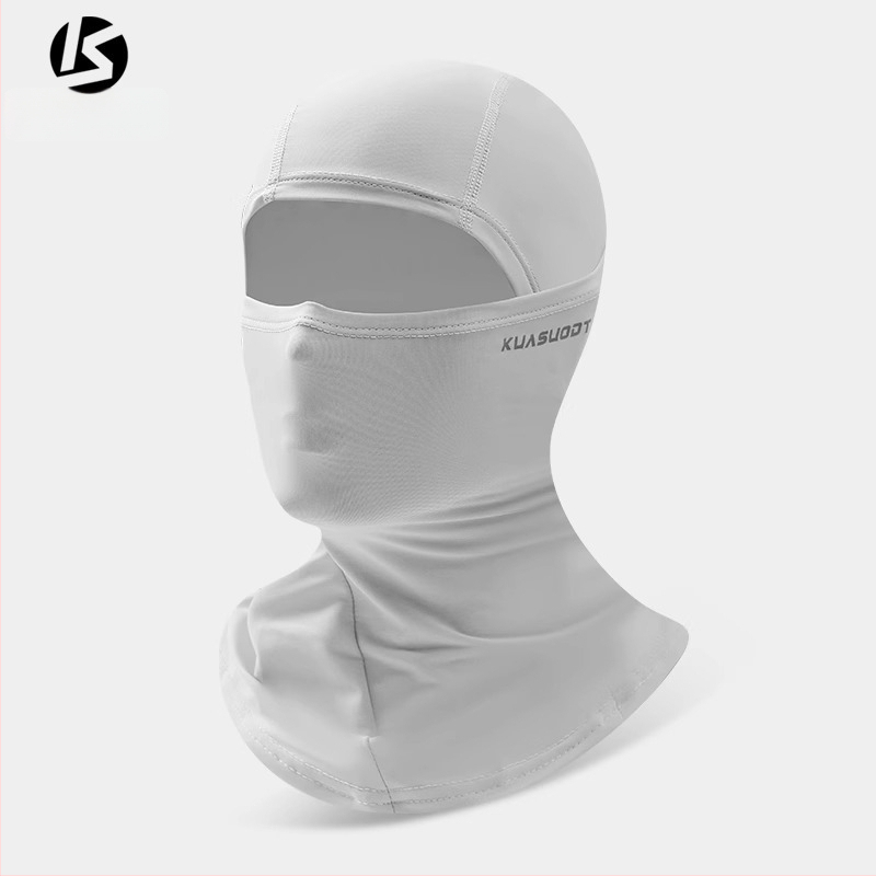 Dviračio kaukė, elastinio veliūro ir ice silk audinys, pilna veido apsauga nuo saulės, kvėpuojanti, unisex, prekinis ženklas Kuasuodt / Cross Speed Sports