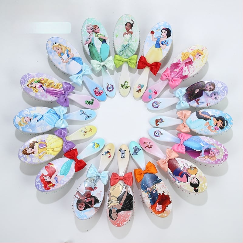 Plaukų šepetėlis vaikams su karikatūriniu dizainu ir kaspinėliu — ABS medžiaga, prekės ženklas Lanya