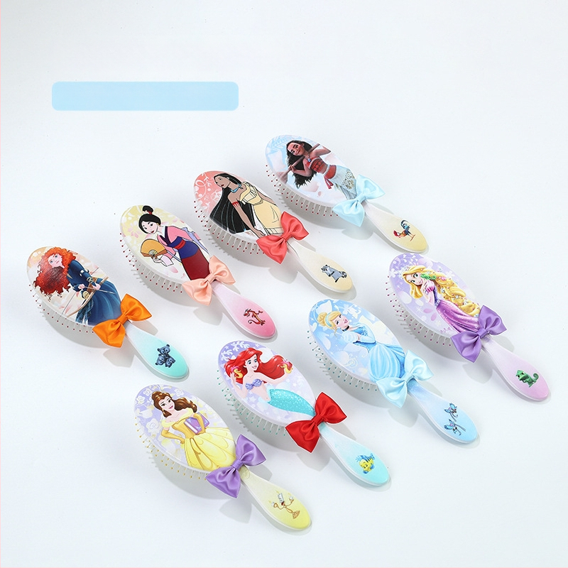 Plaukų šepetėlis vaikams su karikatūriniu dizainu ir kaspinėliu — ABS medžiaga, prekės ženklas Lanya