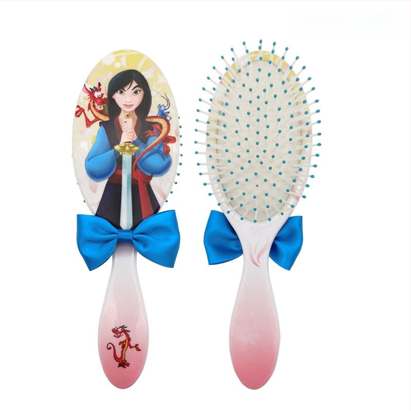 Plaukų šepetėlis vaikams su karikatūriniu dizainu ir kaspinėliu — ABS medžiaga, prekės ženklas Lanya