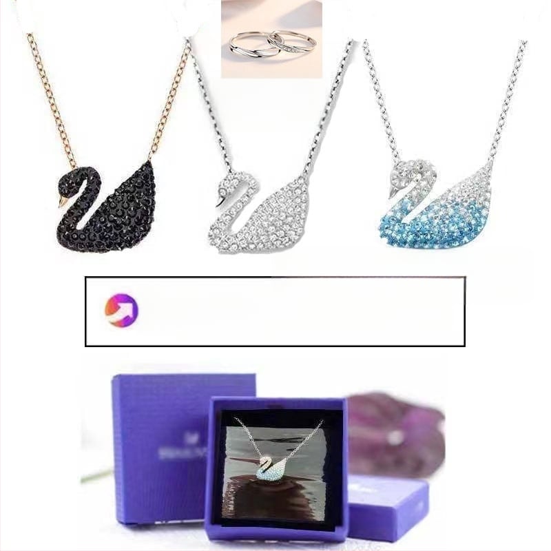 Gulbės kaklo papuošalas iš sidabro 925 moterims, raktikaulio grandinėlė, interneto žvaigždės stilius, prekės ženklas World