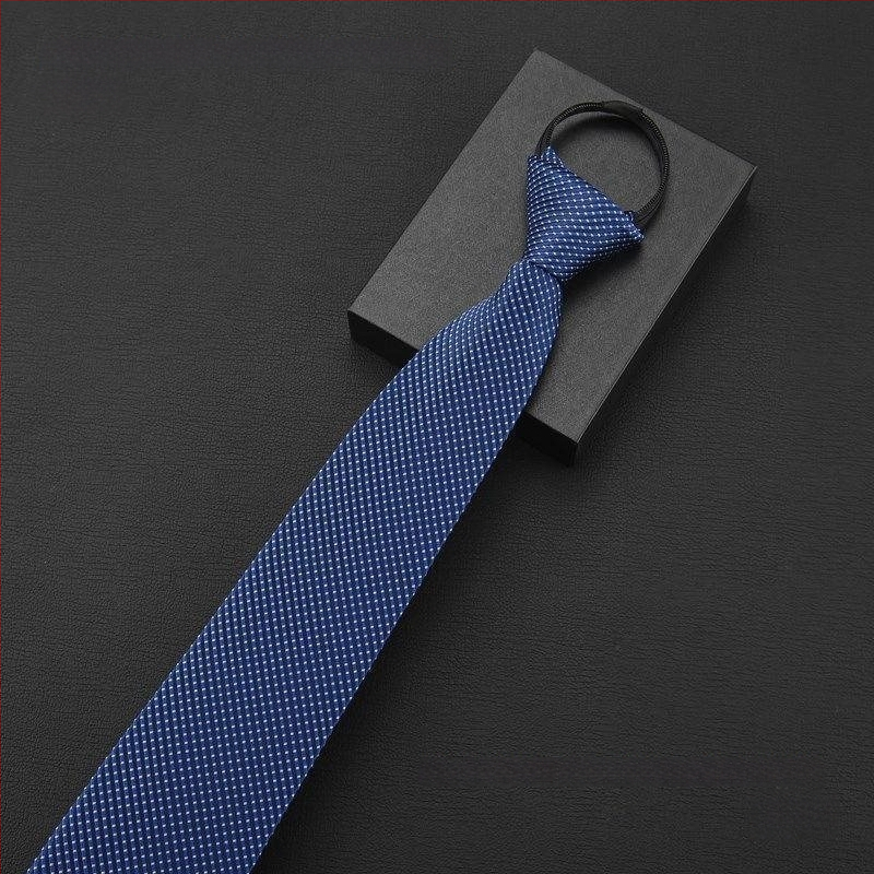 Клипса за вратовръзка - без връзване, модел с райета и мотив цветя за яка, мъжки аксесоар