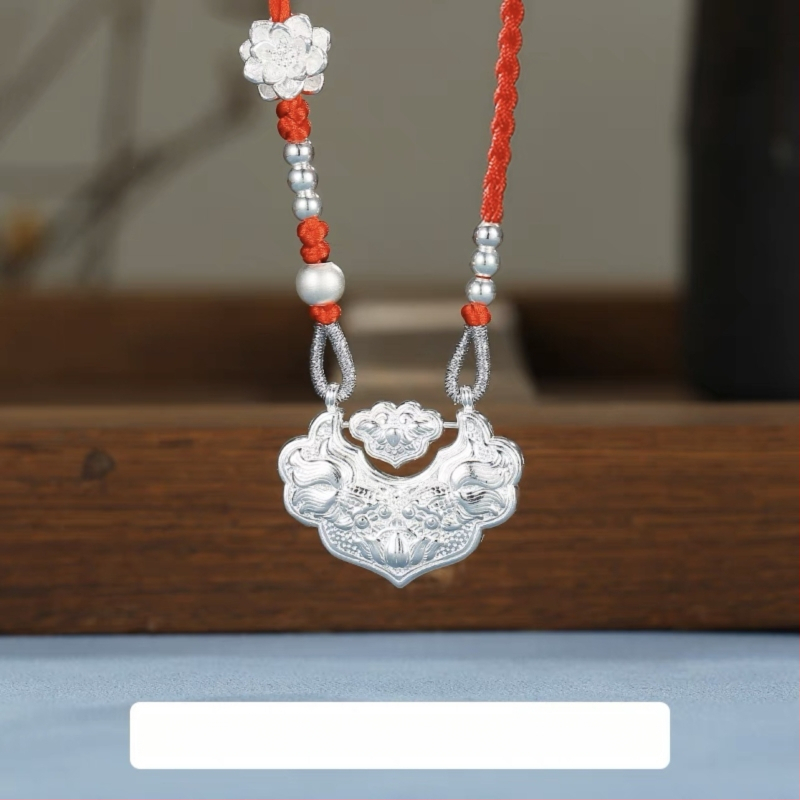 XI MAN sidabrinis pakabukas, geometrinis dizainas, 99% grynas sidabras