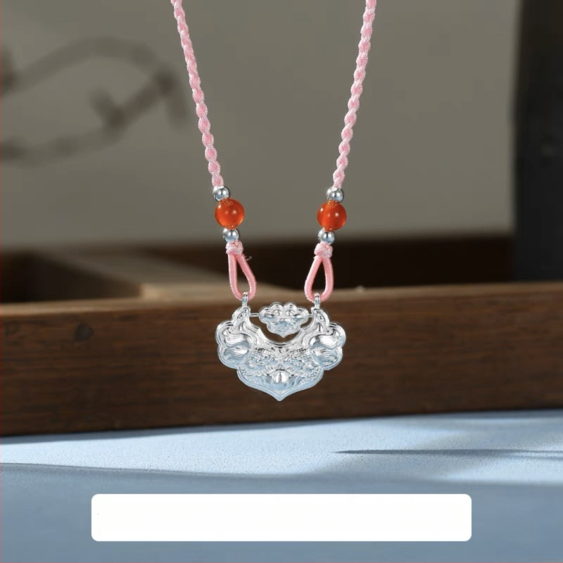 XI MAN sidabrinis pakabukas, geometrinis dizainas, 99% grynas sidabras