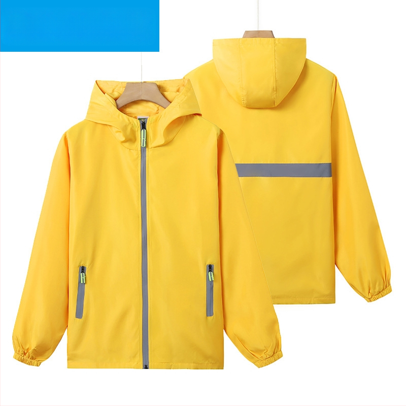 Plāna vēja jaka ar reklāmas logotipu, poliesters, garas piedurknes, rāvējslēdzējs, brīvā piegriezuma