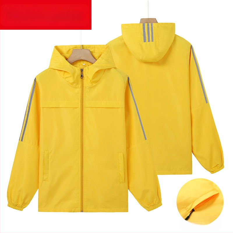 Plāna vēja jaka ar reklāmas logotipu, poliesters, garas piedurknes, rāvējslēdzējs, brīvā piegriezuma