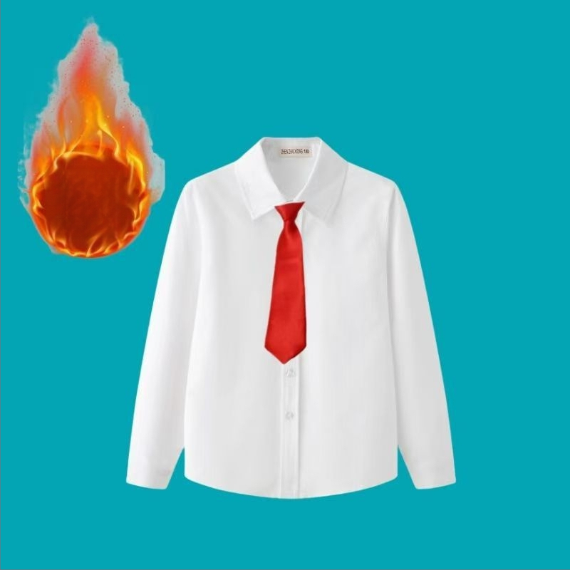 Vaikų ilgomis rankovėmis mokyklinė marškinėliai, korėjietiško stiliaus, švelnus audinio apdorojimas, medvilnės 30% mišinys, žiema 2025