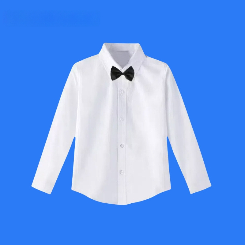 Vaikų ilgomis rankovėmis mokyklinė marškinėliai, korėjietiško stiliaus, švelnus audinio apdorojimas, medvilnės 30% mišinys, žiema 2025