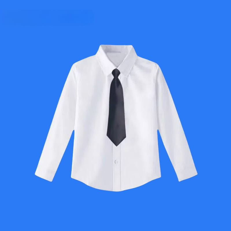 Vaikų ilgomis rankovėmis mokyklinė marškinėliai, korėjietiško stiliaus, švelnus audinio apdorojimas, medvilnės 30% mišinys, žiema 2025