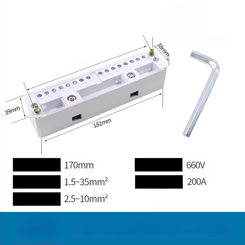 Elektrisko shēmu sadales kaste, 2 ievadi, 4–16 izejas, 8 savienotāji, termināļu bloks