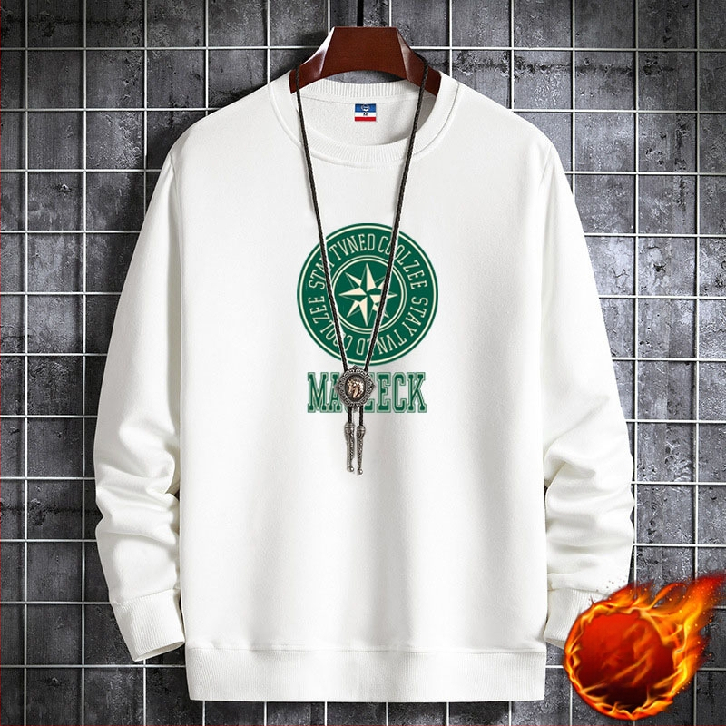 Korejas stilā veidots fleece iekšējais džemperis, ar apaļu kaklu, garas piedurknes, 100% poliesters