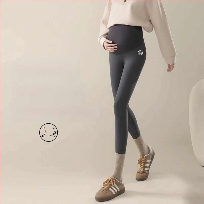 Κολάν εγκυμοσύνης για γιόγκα, με θερμό εσωτερικό φλίς, στήριξη κοιλιάς, chenille ύφασμα με 30–50% spandex, φαρδιά γραμμή, φθινόπωρο–χειμώνας
