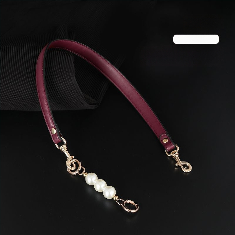 Презрамка за чанти с перлена верига - PU заместваща презрамка