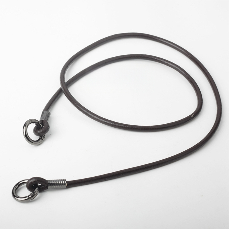 Презрамка за чанта с открит пръстен – кръстосано носене / къса презрамка за рамо / подмишница – телешка кожа с растително обработване, едноцветна