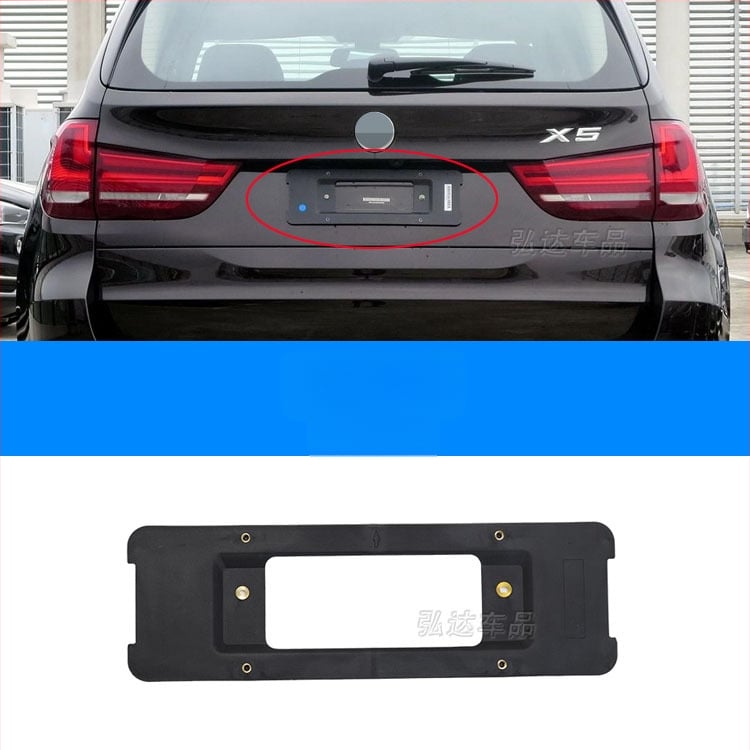 Държач за регистрационен номер за BMW X5 G05 – преден и заден, пластмасов, модел 0110, Xin Yicheng