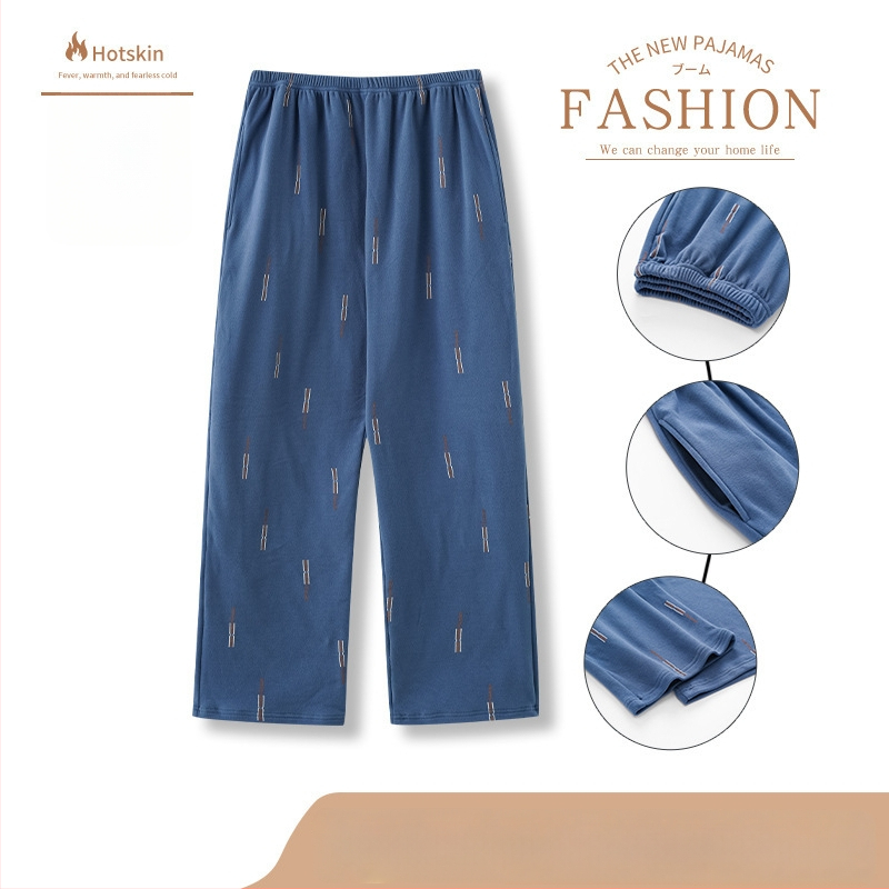 Muški topli pidžama set s kardiganom, dugi rukavi, zimski, veličine 4XL–7XL