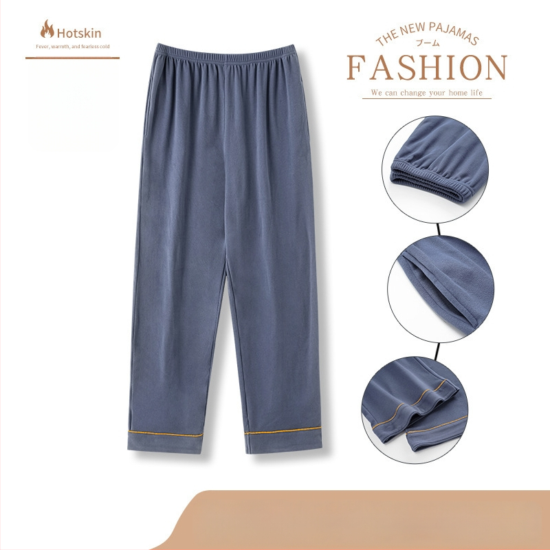 Muški topli pidžama set s kardiganom, dugi rukavi, zimski, veličine 4XL–7XL