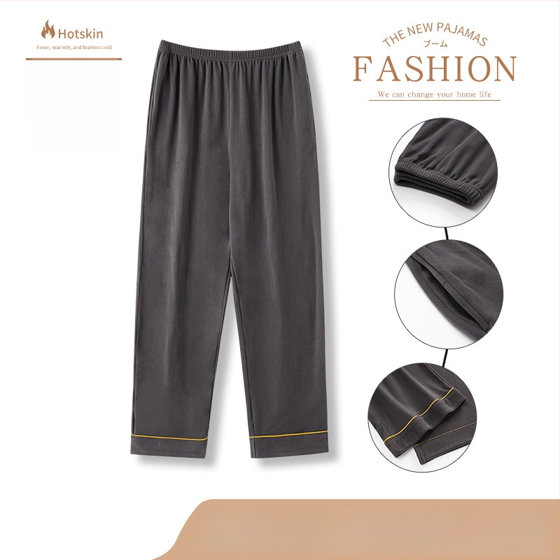 Muški topli pidžama set s kardiganom, dugi rukavi, zimski, veličine 4XL–7XL